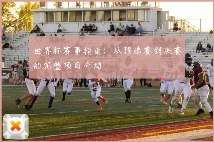 世界杯赛事指南:从预选赛到决赛的完整项目介绍