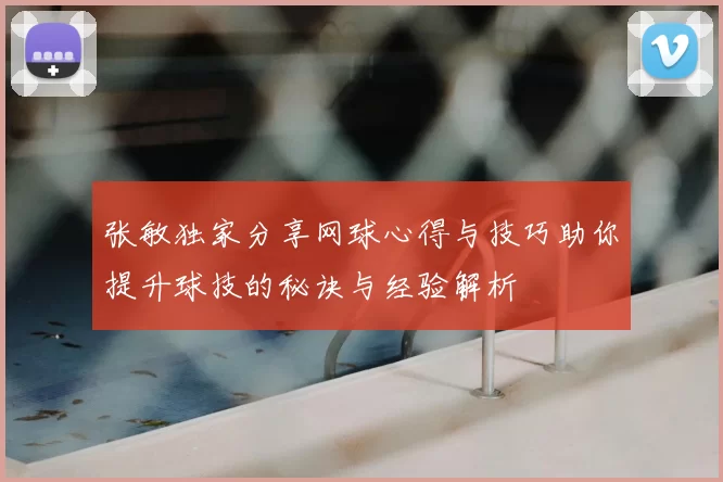 张敏独家分享网球心得与技巧助你提升球技的秘诀与经验解析